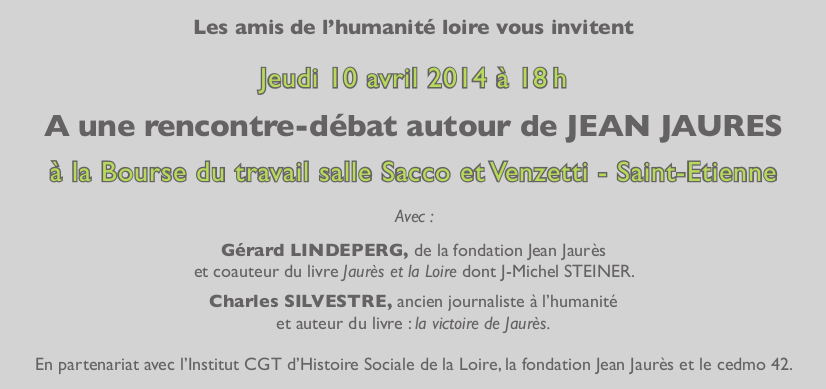 Invitation debat Jaurès